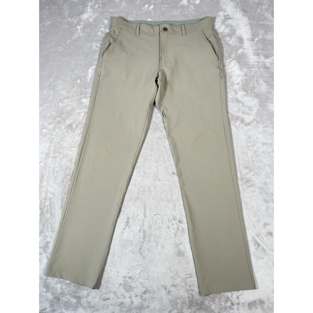 Free Fly Nomad Pants Mens 34x34 Beige Stretch Performance Golf Chino AL3037
